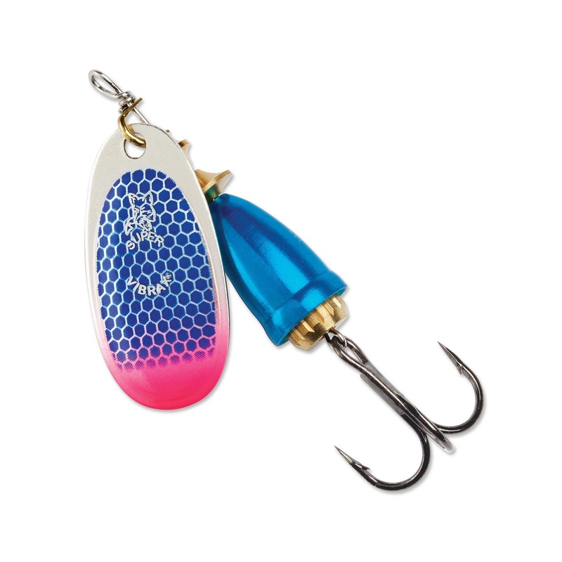 Blue Fox Classic Vibrax 01 Spinner 1/8oz (Blue Scale/Pink Tip UV)