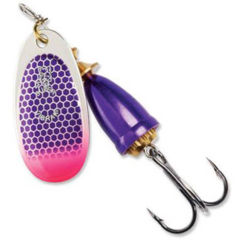Blue Fox Classic Vibrax 04 Plated Tackle 3/8oz (Purple Scale/Pink Tip UV)