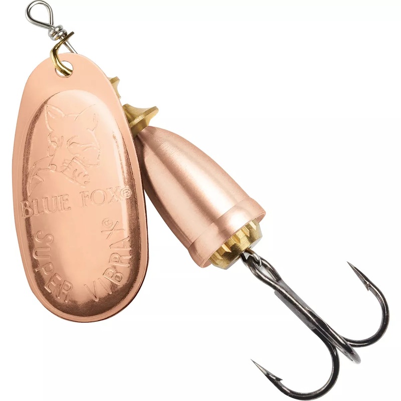 Blue Fox Classic Vibrax 06 Plated 5/8 Oz Fishing Lures (Copper)