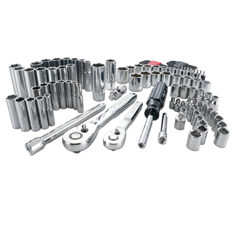 Craftsman 1/4 and 3/8 in. drive Metric and SAE 6 Point Mechanic’s Tool Set 105 pc