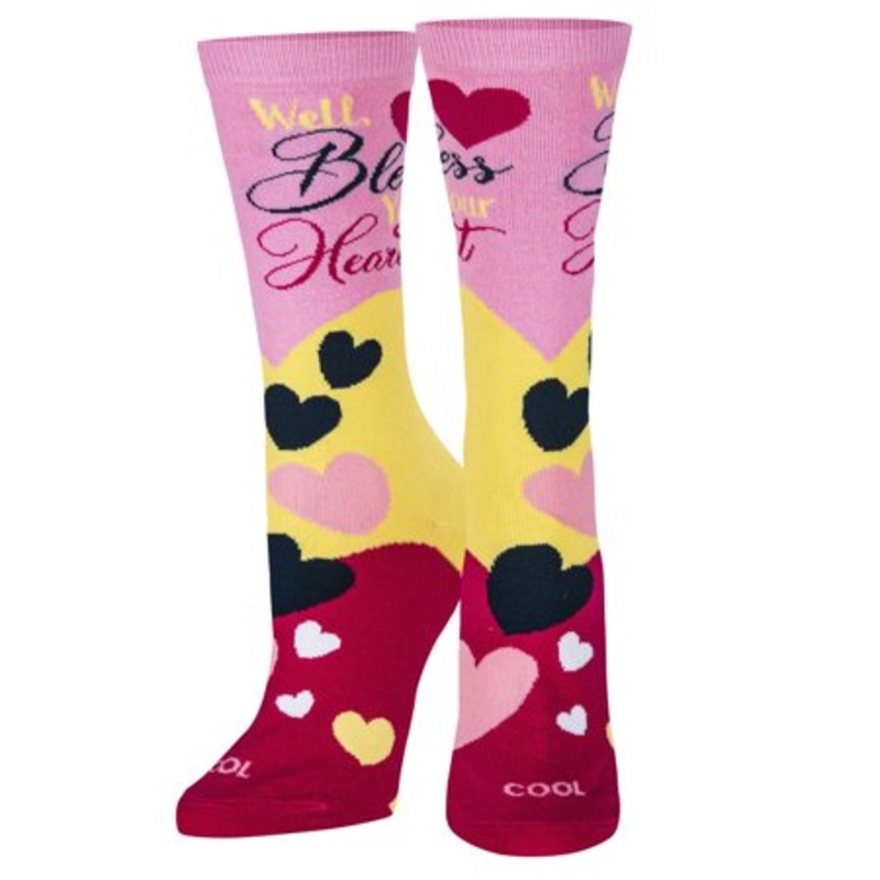 Odd Sox Bless Your Heart Crew Socks Size M