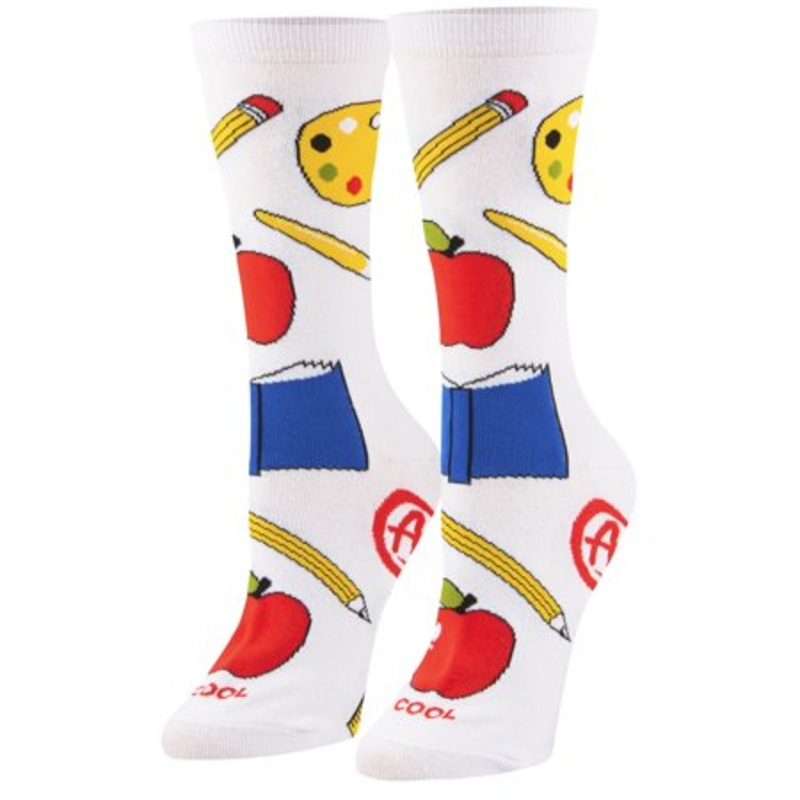 Odd Sox Teacher Crew Socks Size M