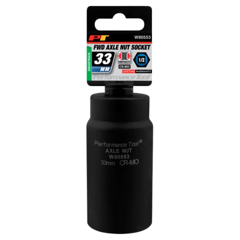 33 mm FWD Axle Nut Socket CrMo