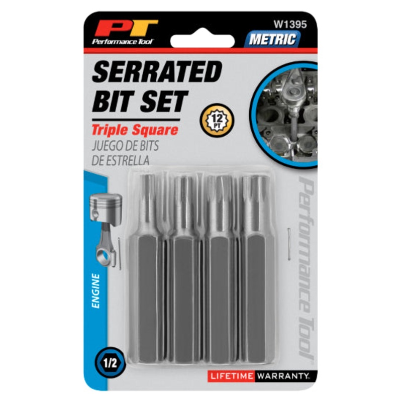 4 pc. 12pt Metric Bit Set