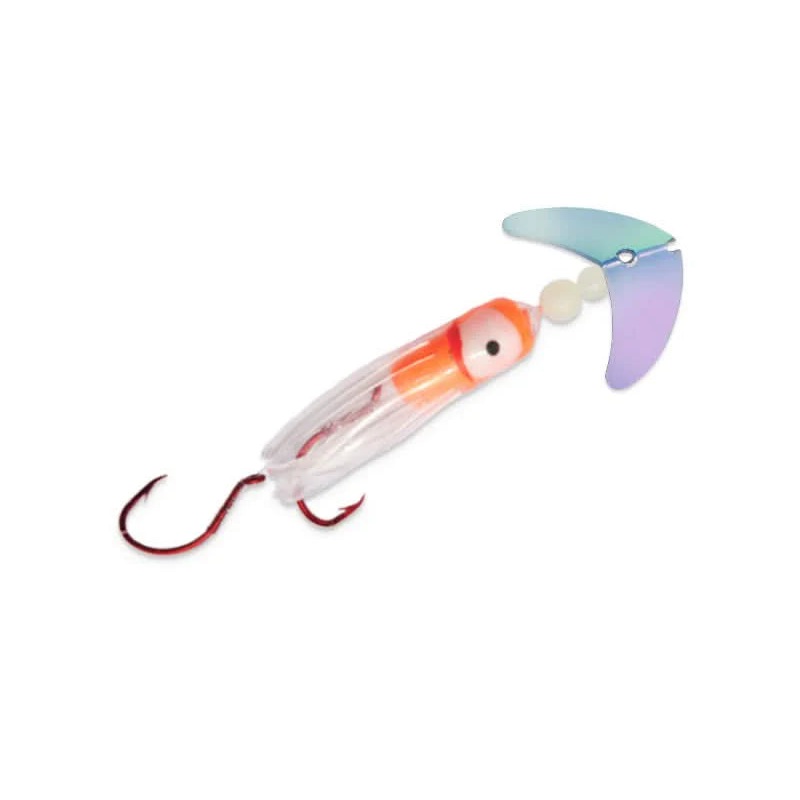 Smile Blade Kokanee Hoochie Size 4 UV Glo Burst/UV Orange