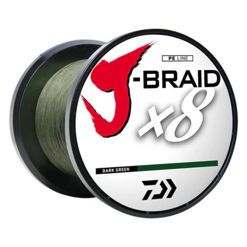 DAIWA J-BRAID x8 BRAIDED LINE – DARK GREEN
