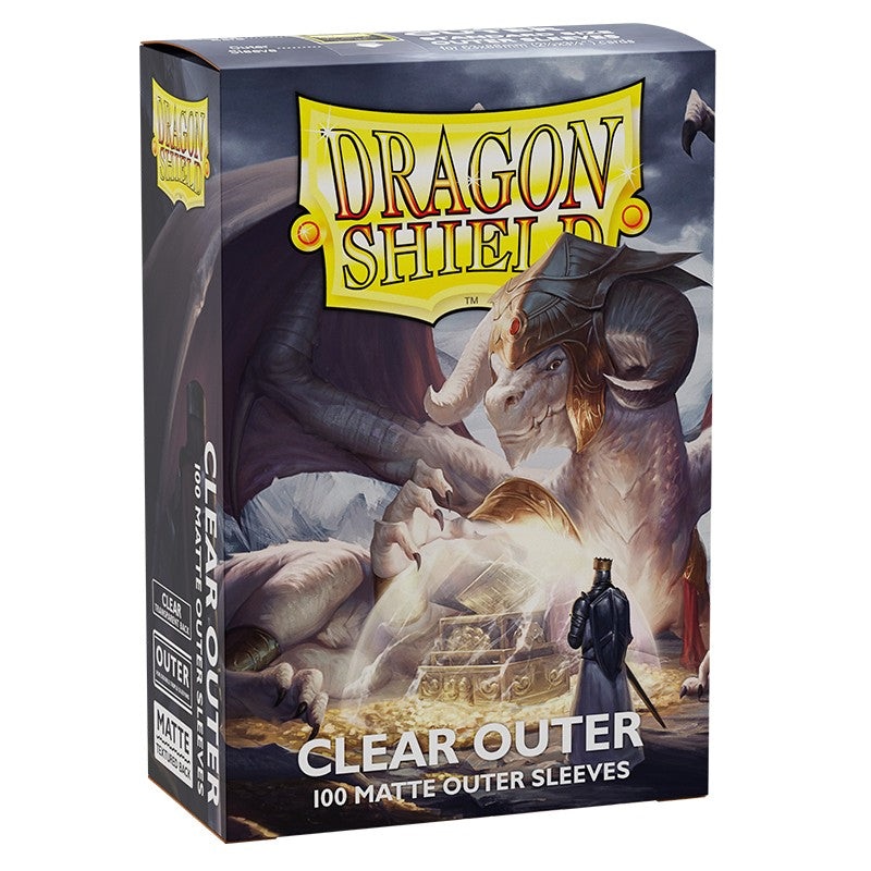 Dragon Shield Sleeves: Outer Sleeves Standard Matte – Clear 100CT