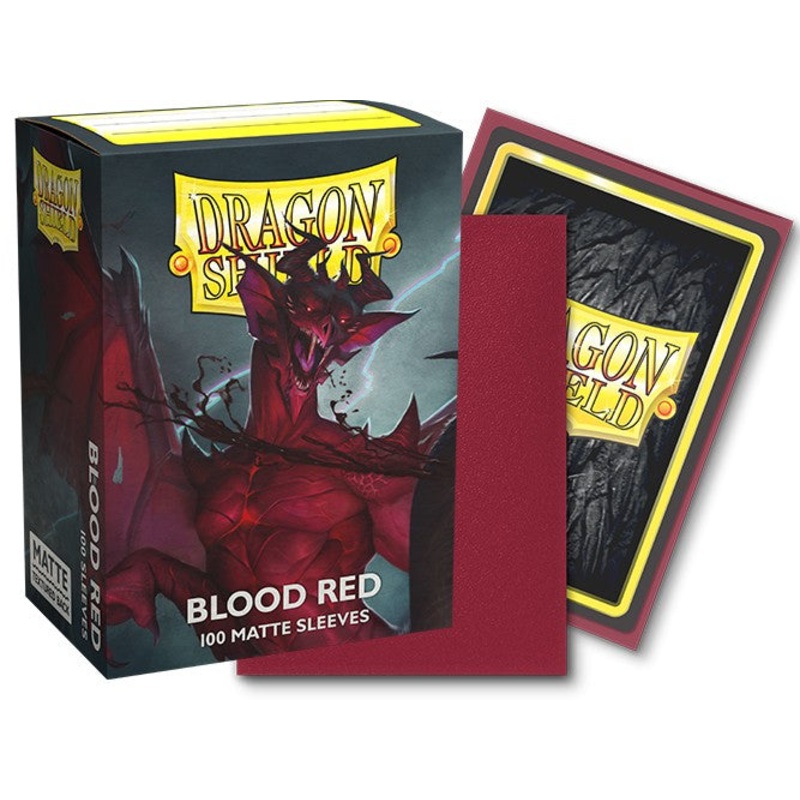 Dragon Shield Sleeves: Standard Matte – Blood Red 100CT