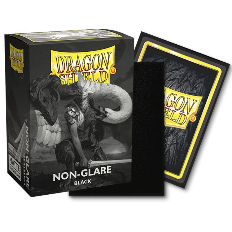Dragon Shield Sleeves: Standard Non-Glare Matte – Black 100CT