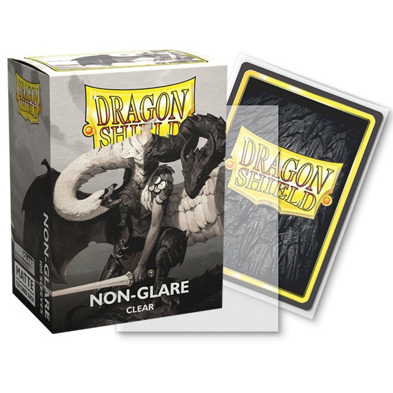 Dragon Shield Sleeves: Standard Non-Glare Matte – Clear 100CT