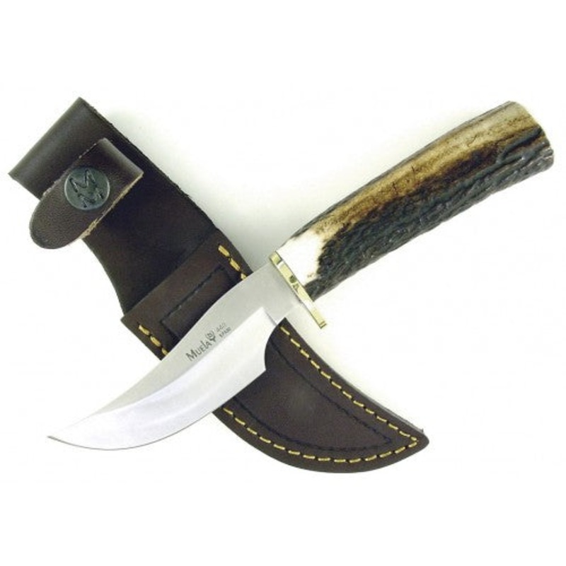 Muela DP-10A Knife, 4 in L Blade, Stainless Steel Blade, Staghorn Handle