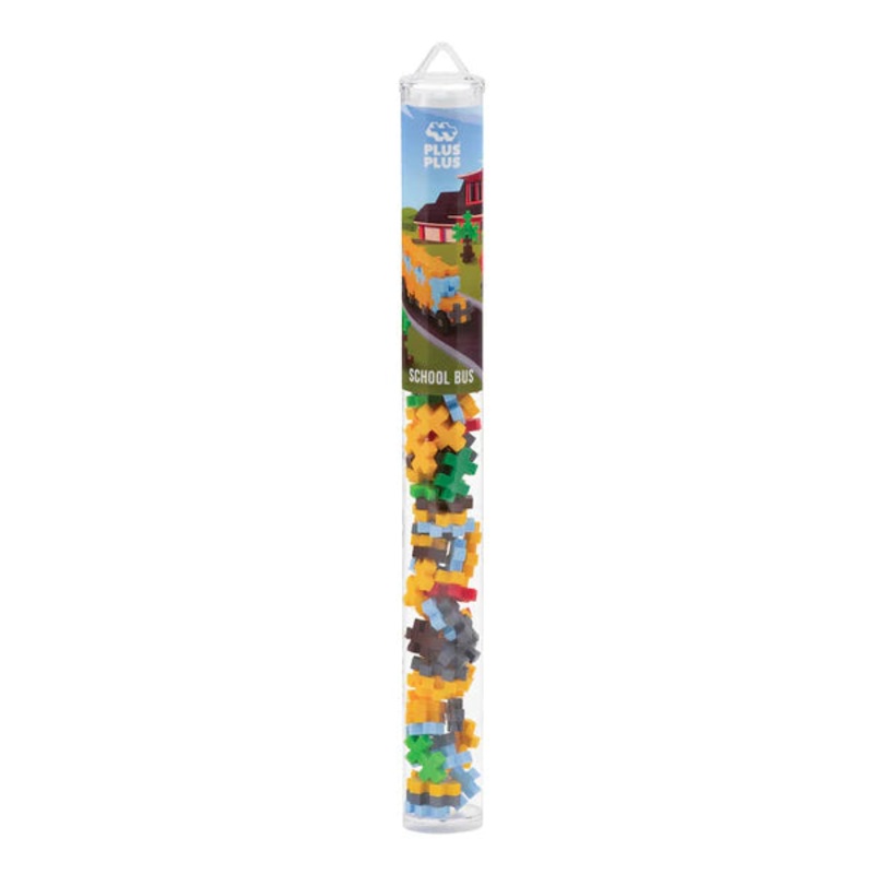 Plus Plus Puzzle Tube – School Bus