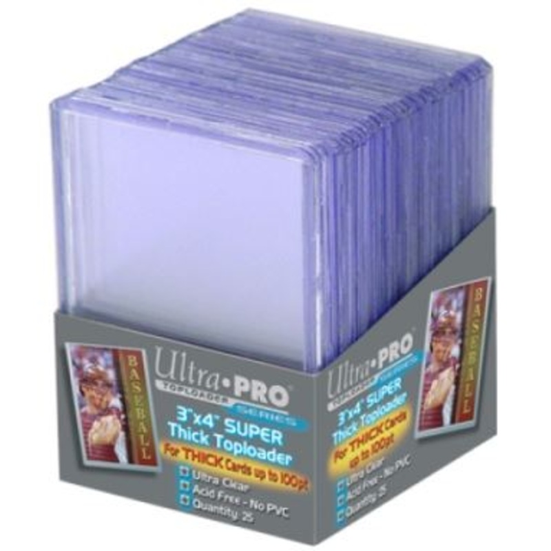 Ultrapro 3 X 4 Super Thick Toploader (100Pt) (1 Sleeve per purchase)