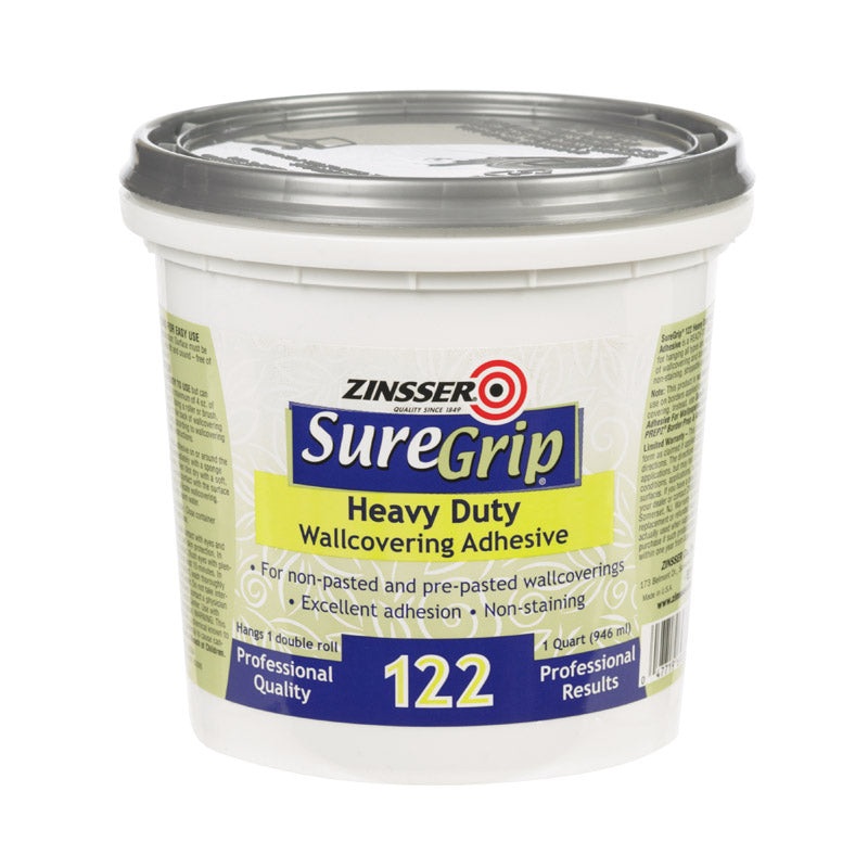 Zinsser SureGrip High Strength Clear Wallcovering Adhesive 1 qt (In-Store Pickup Only)