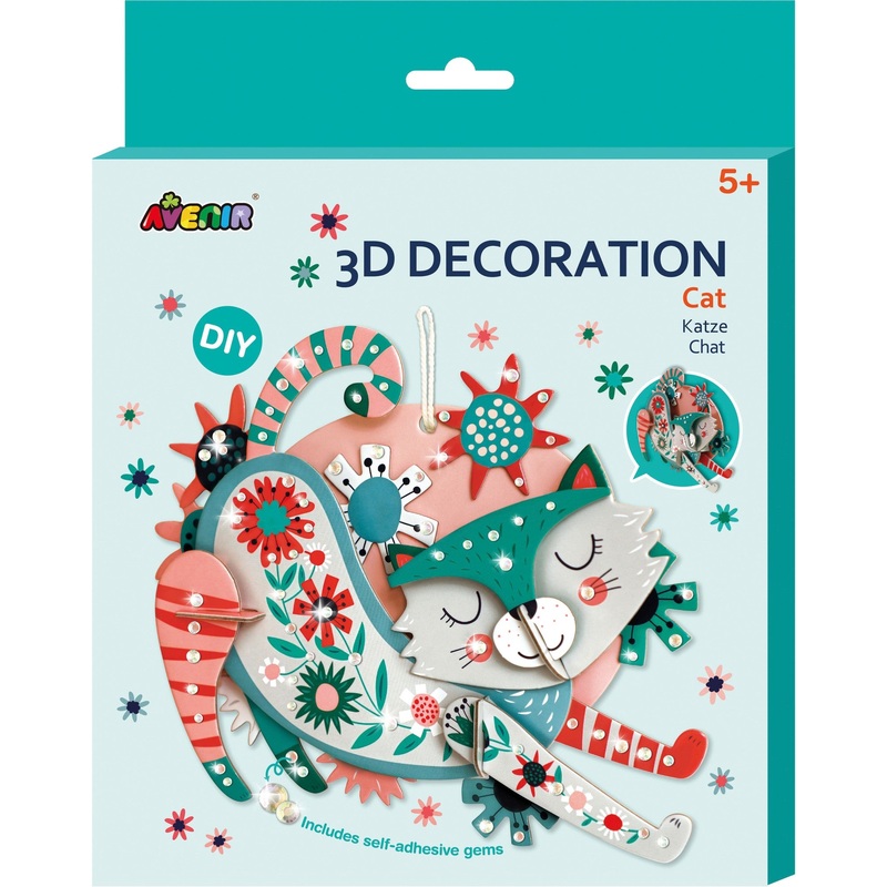 Avenir Creative Set 3D Decoration Cat