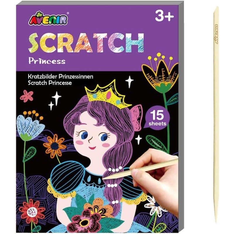 Avenir Mini Scratch Book-Princess