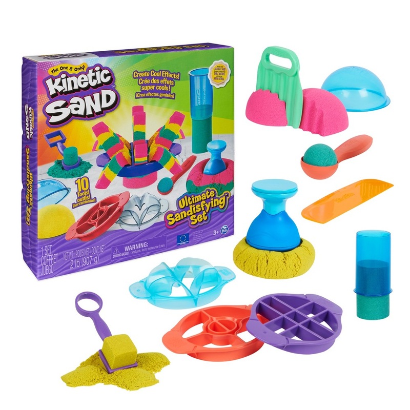 Kinetic Sand Ultimate Sandisfying Set with 10 Molds & Tools