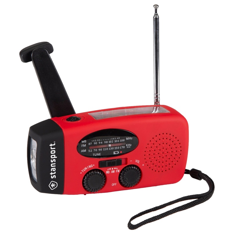 Stansport Handheld Solar/Dynamo Powered Flashlight with Radio