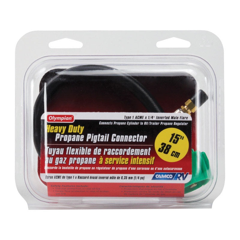 Camco 15 in. L Pigtail Propane Hose Connector 1 pk