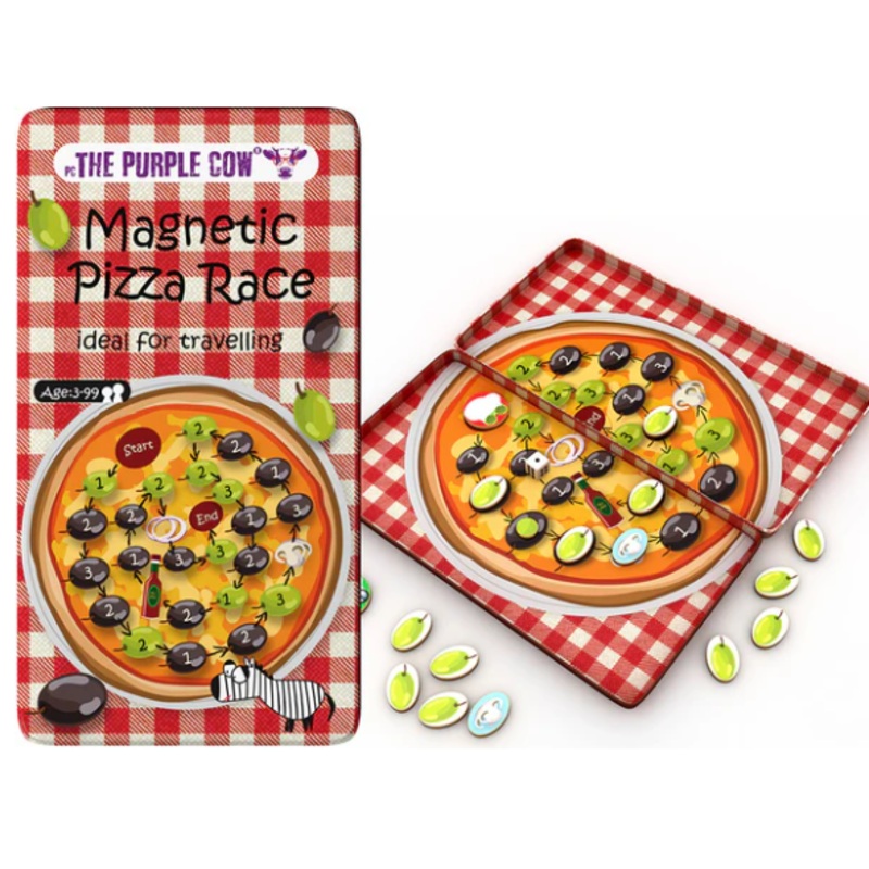Magnetic Pizza Race – Travel Tin