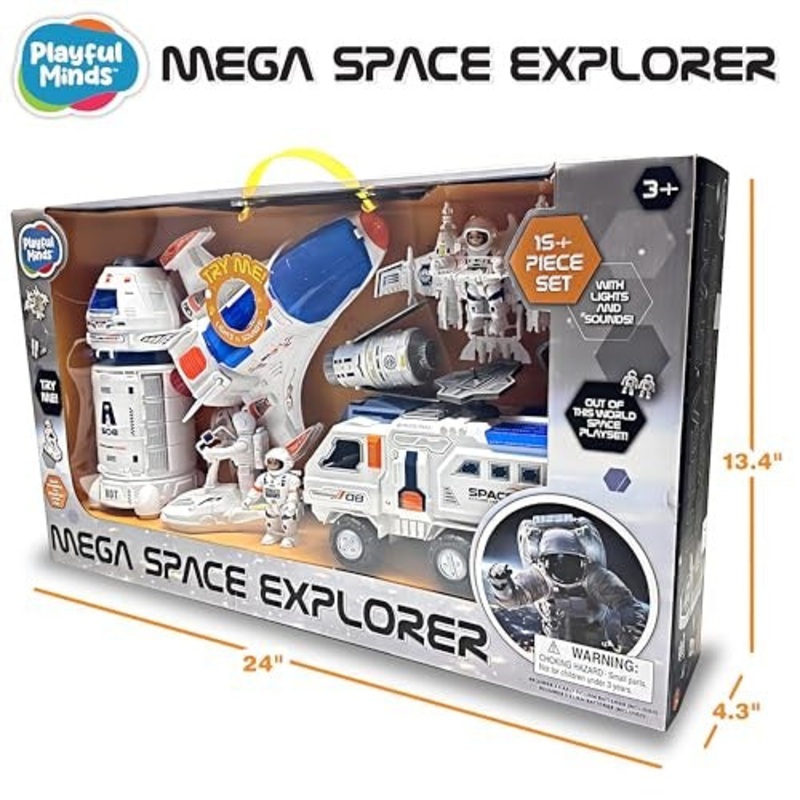 Playful Minds Mega Space Explorer Playset