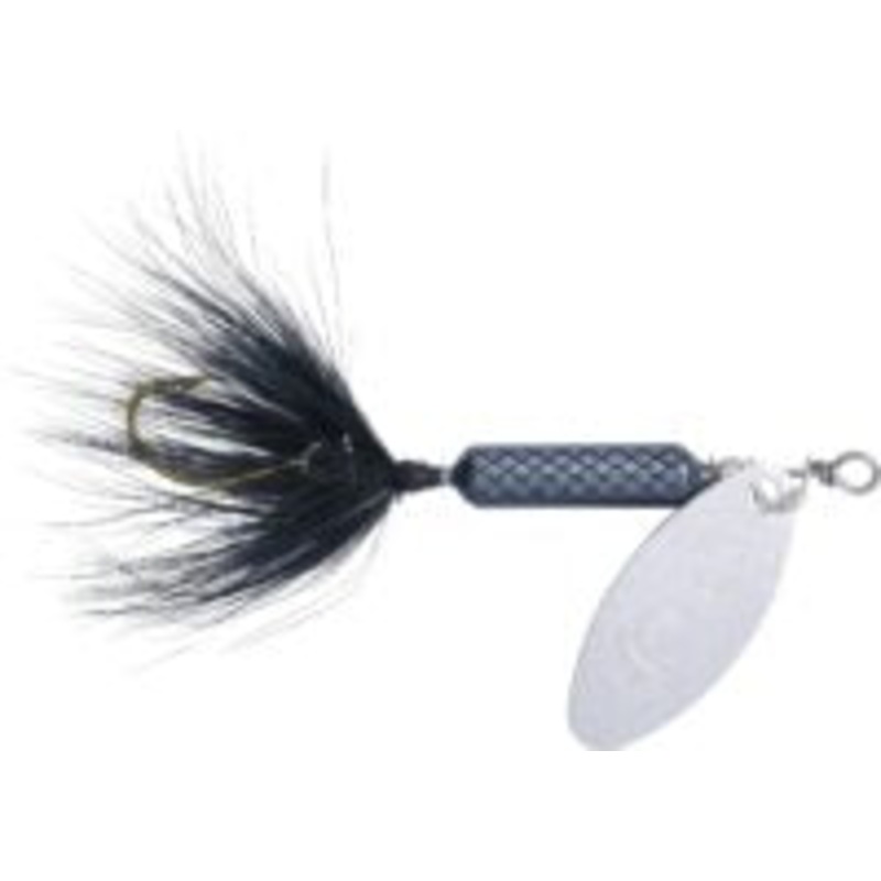 Yakima Bait Worden’s Rooster Tail 1/6 Oz Single Hook Spinner (Black)