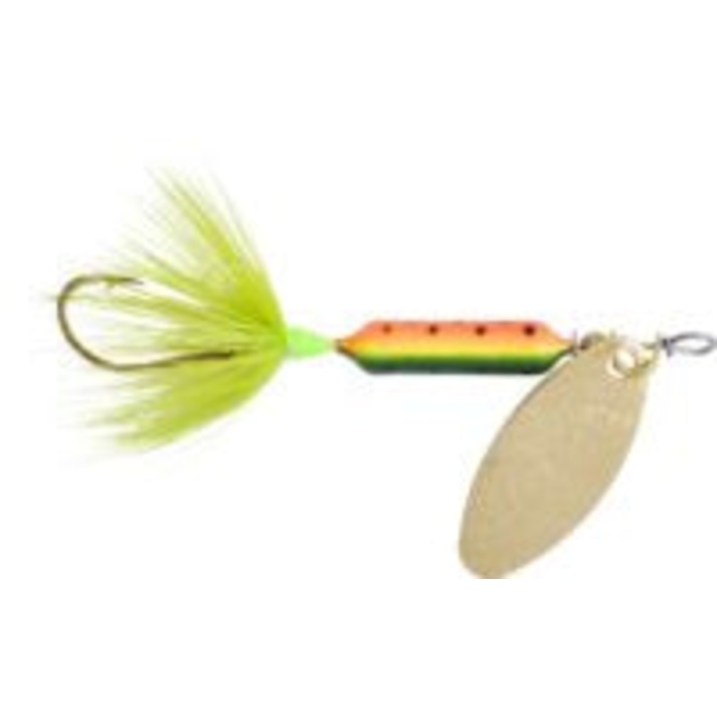 Yakima Bait Worden’s Rooster Tail 1/6 Oz Single Hook Spinner (Fire Tiger)