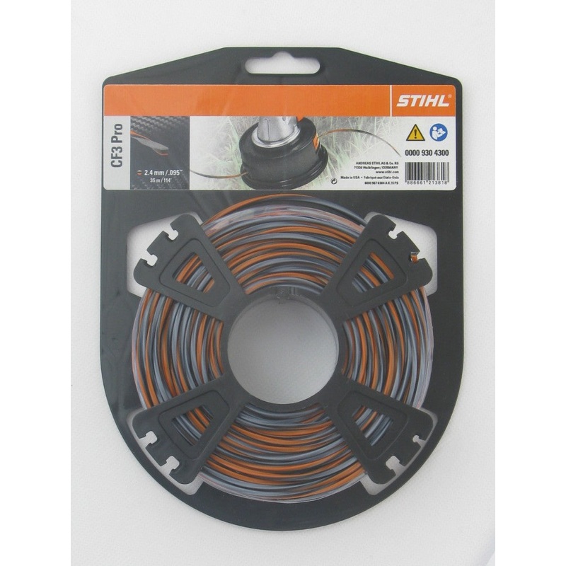 Stihl Carbon F3 Pro 0.095in Diameter X 114′ Trimmer Line – 0000 930 4300