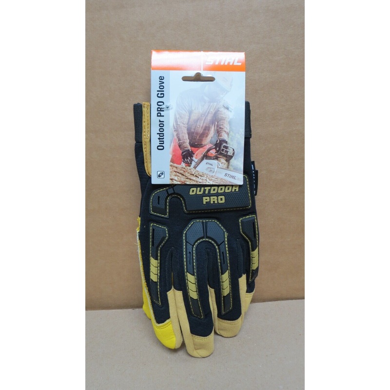 STIHL Outdoor PRO Gloves Black/Yellow L 1 Pair