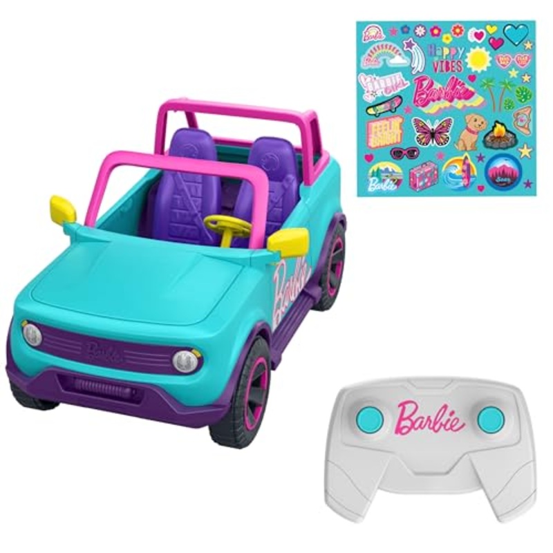 Barbie HOT WHEELS Battery-Powered RC SUV Vehicle Blue