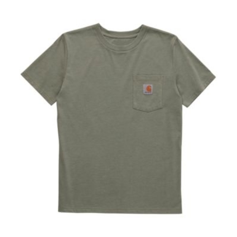 Carhartt Boy’s Short-Sleeve Pocket T-Shirt Jade Heather S-XL