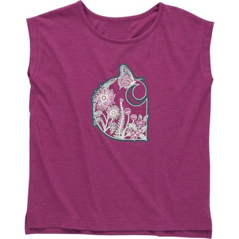 Carhartt Girl’s Sleeveless Floral T-Shirt 4-6X