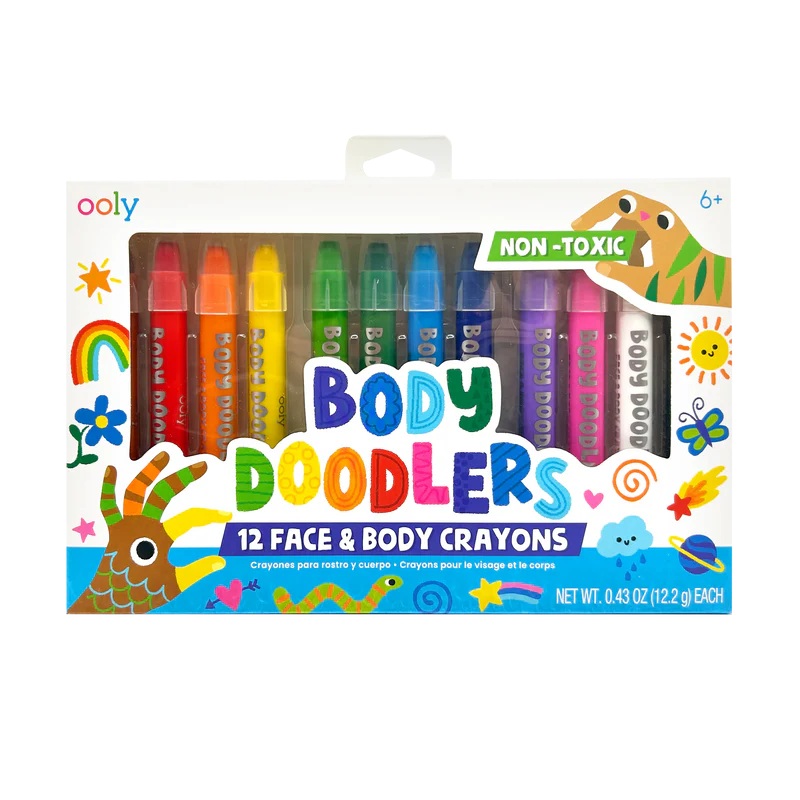Ooly Body Doodlers – Face & Body Crayons (12 Set)