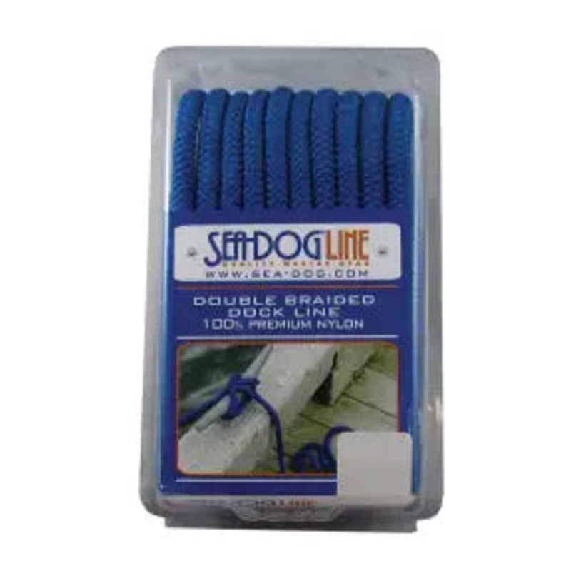 Sea-Dog Double Braid Dock Line – 3/8 x 15 ft. (Blue)
