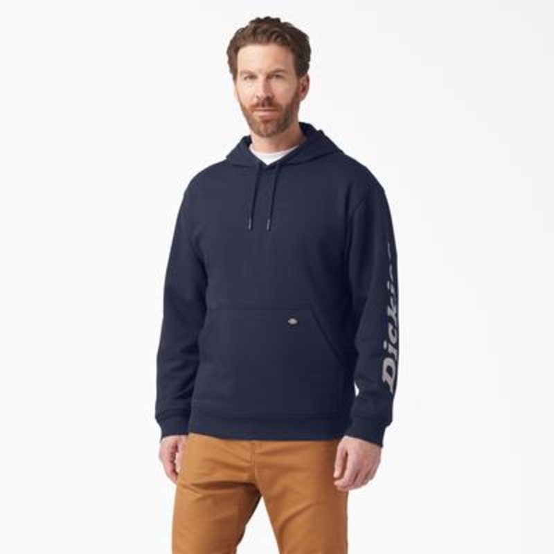 Dickies Men’s Wordmark Logo Hoodie (Navy) Sizes M-2XL