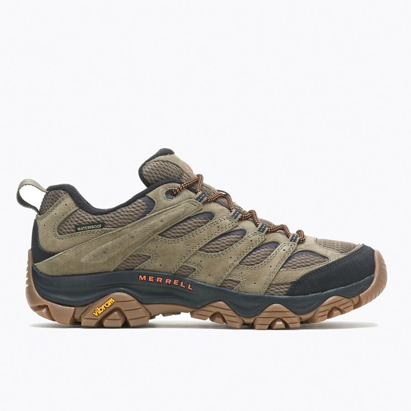 Men’s Moab 3 WP Hiking Shoes (Olive/Gum) Size 9M