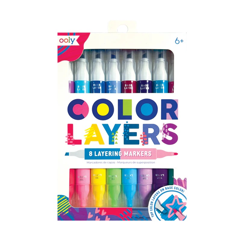 Ooly Color Layers Double Ended Layering Markers (8 Set)