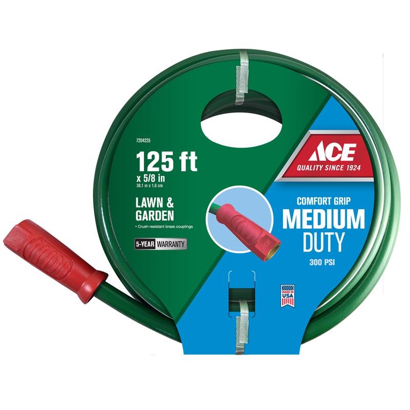 Ace Comfort Grip 5/8 in. D X 125 ft. L Medium Duty Garden Hose