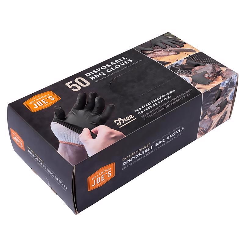 Oklahoma Joe’s Nitrile Grilling Glove 9.5 in. W 50 pc