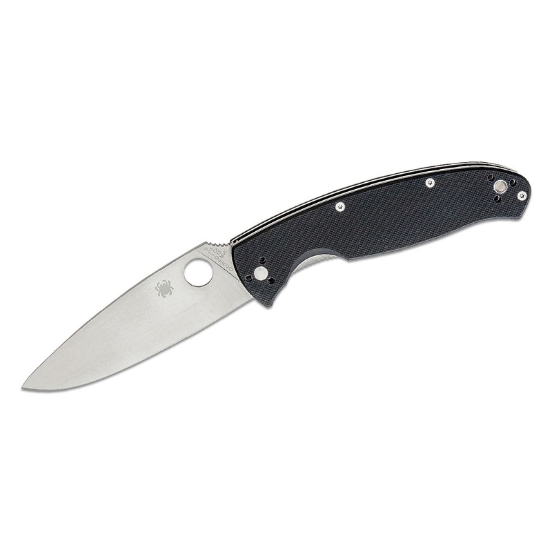 Spyderco Resilience Folding Knife 4-1/4 Satin Plain Blade