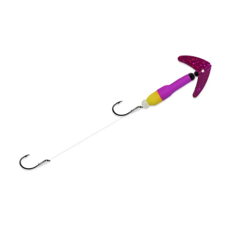 Wally Pop Crawler Size 2 Dark Cerise Sparkle/True Purple/Yellow