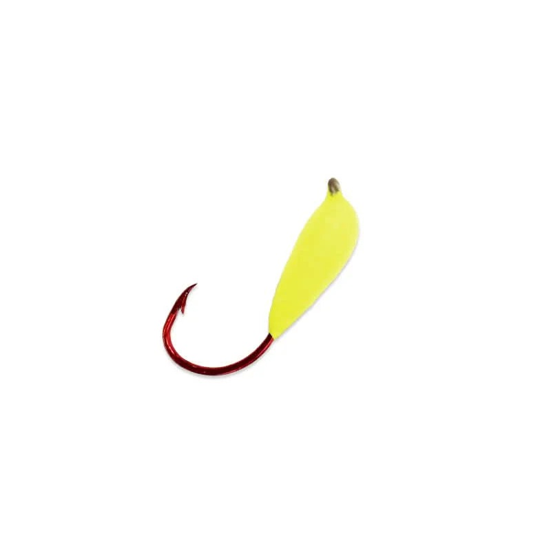Glo Hooks Red Series Size 2 Chartreuse