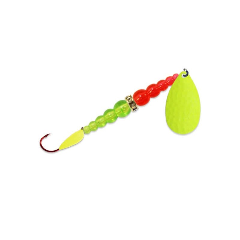 Kokanee Killer Single Size 4 Chartreuse/Fire Orange/Chartreuse/Chartreuse