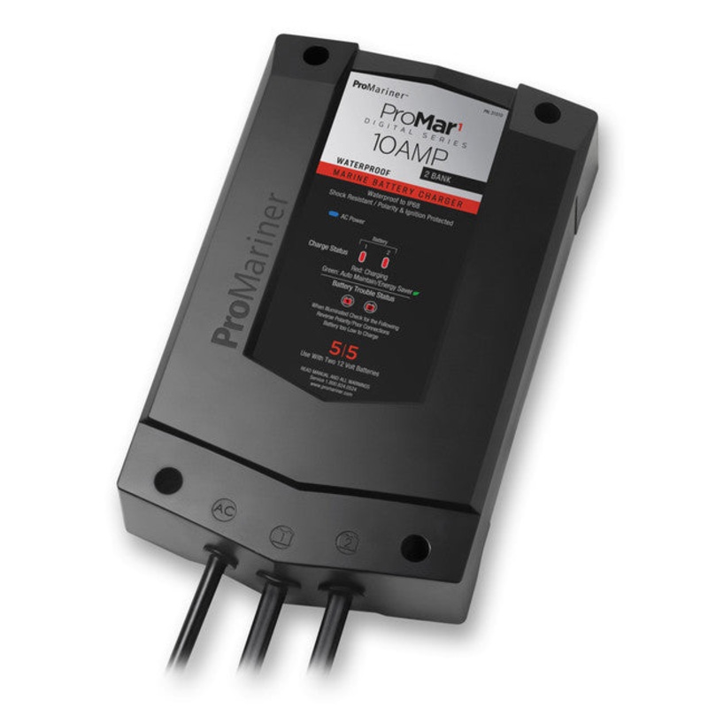 ProMariner ProMar 1 DS 10 Amp 2 Bank Battery Charger
