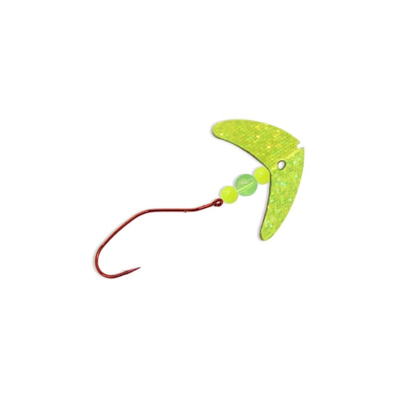 Smile Blade Slow Death Size 2 Chartreuse Sparkle/Yellow Chartreuse/Chartreuse