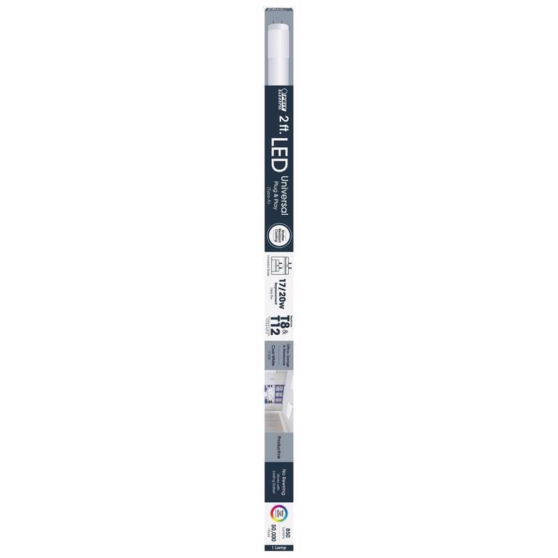 Feit Linear T8 G13 (Medium Bi-Pin) LED Bulb Cool White 20 Watt Equivalence 1 pk
