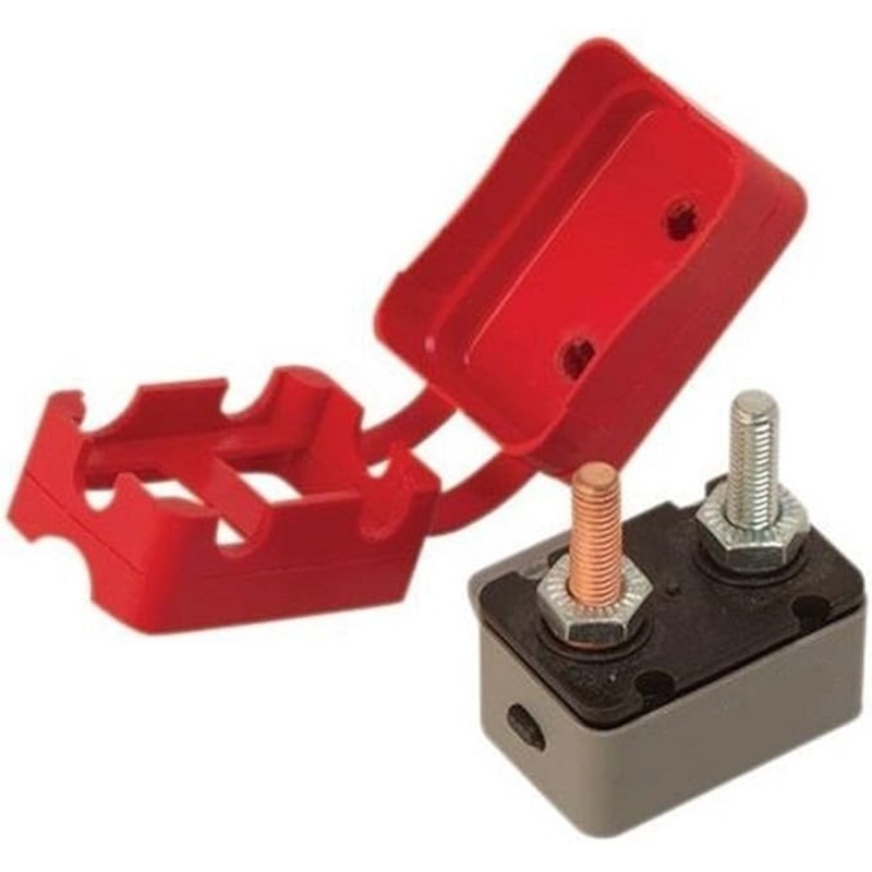 Sea-Dog 420855-1 Resettable Circuit Breaker with Cover , 50 Amp