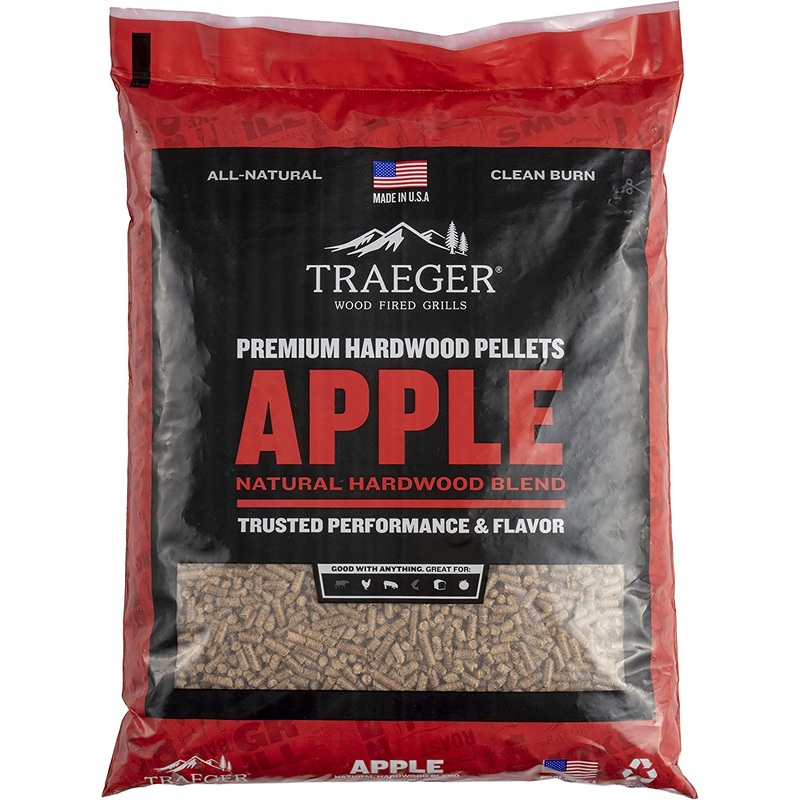 Traeger Apple All-Natural Wood Grilling Pellets (20 lb. Bag)