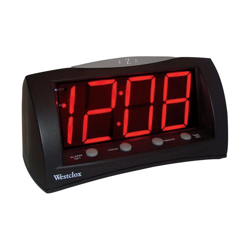 Westclox 3 in. Black Alarm Clock Digital