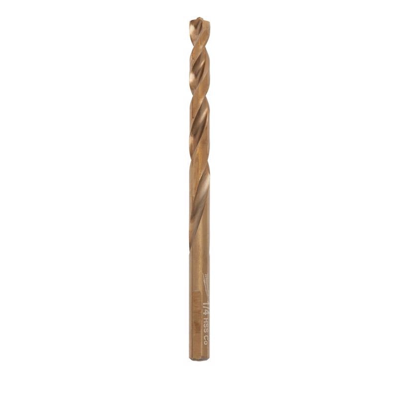 Milwaukee Red Helix 1/4 in. X 4.09 in. L Steel Thunderbolt Drill Bit 3-Flat Shank 1 pc